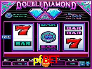 Interface do App pfbet